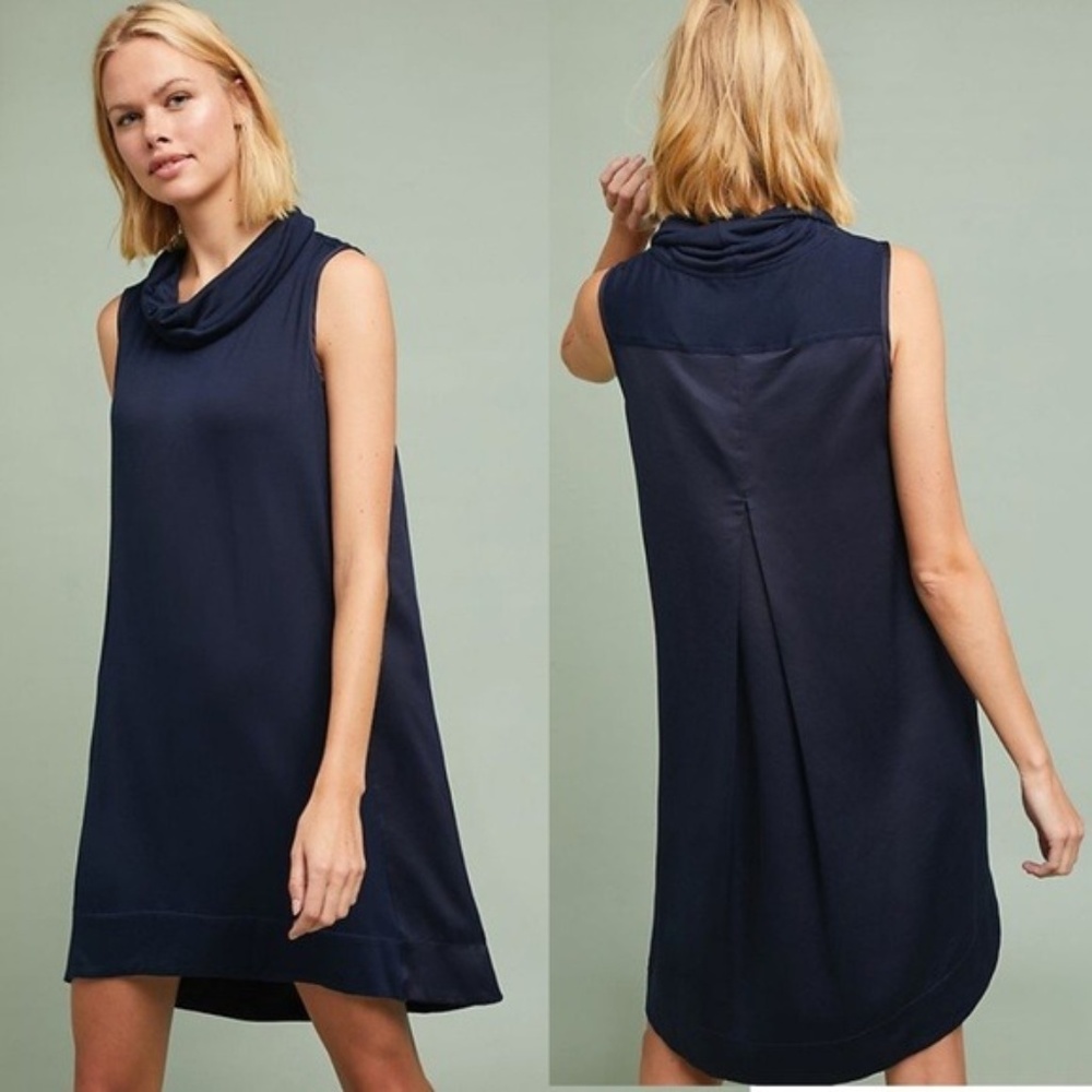 Anthropologie Saturday Carly Cowl-Neck Dress XS/S